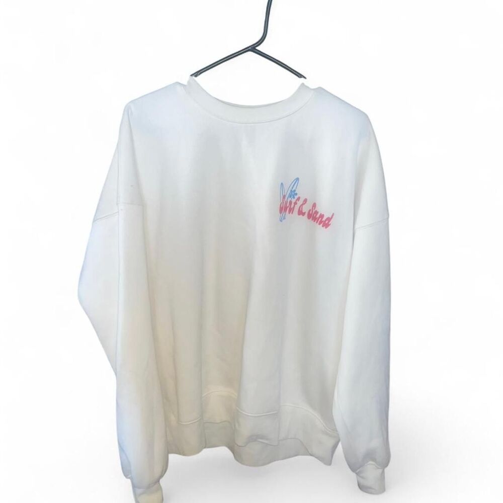 Wild Fable Woman's Vintage Oversized Surf Hawaii Crewneck Sweatshirt SZ S